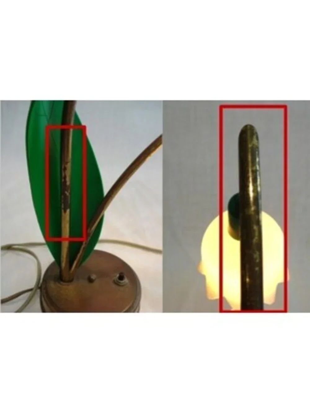Vintage 1940's Lily of the Valley Table Lamp by Astro Lamps of Hollywood, CA
